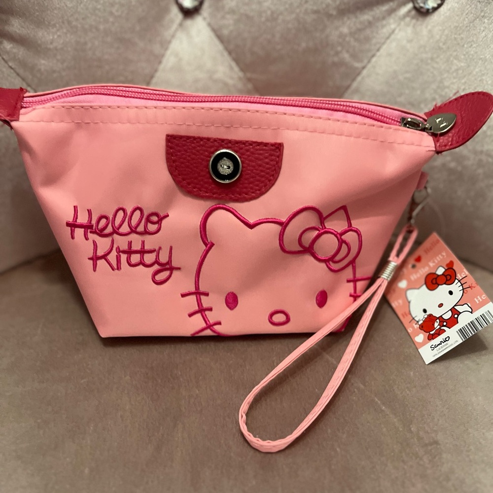 Sanrio Hello Kitty Pink Cosmetic Bag/wristlet